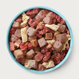 Bowl full of Animals Like Us Animals Like Us Raw100 Beef Organs Recipe freeze-dried raw dry dog food meal or mixer.
