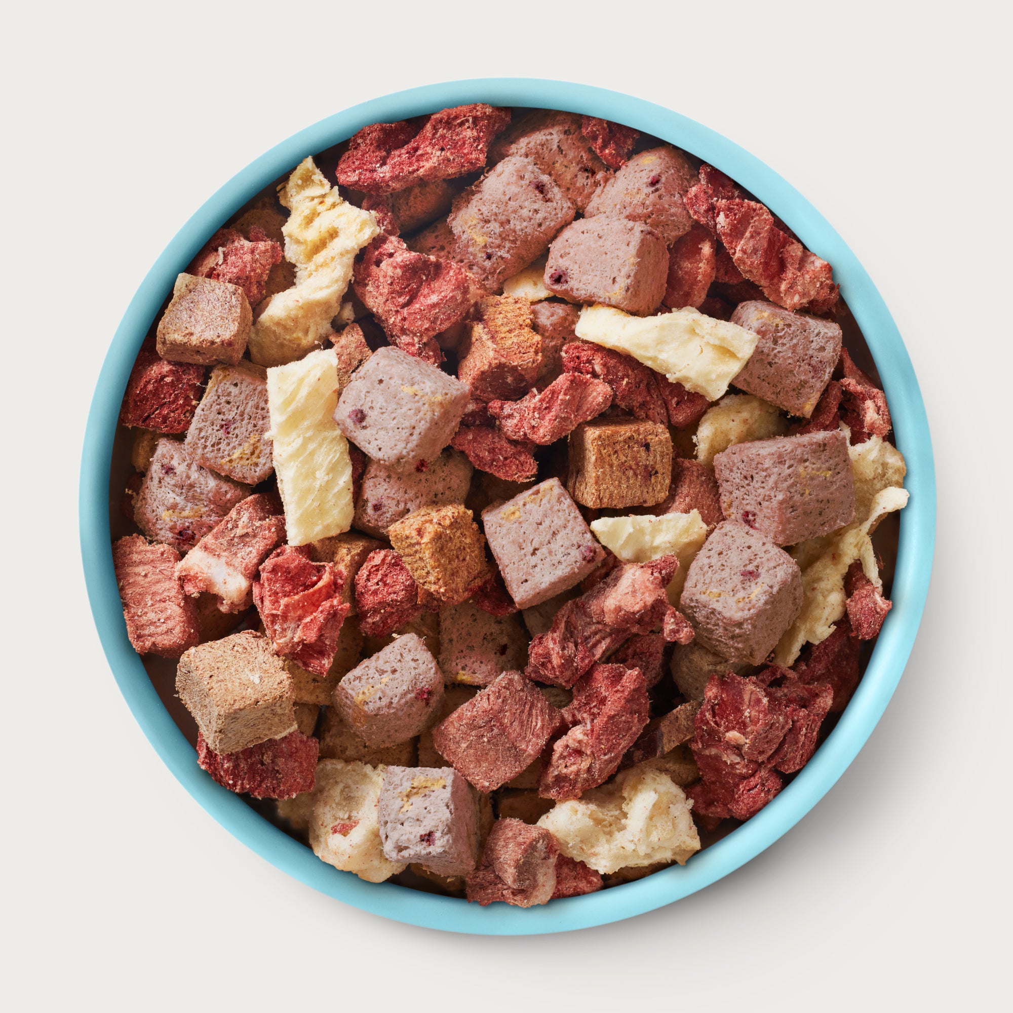 Bowl full of Animals Like Us Animals Like Us Raw100 Beef Organs Recipe freeze-dried raw dry dog food meal or mixer.