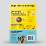 Back of Animals Like Us RawMix25 Beef Organs Recipe freeze-dried raw dry dog food.