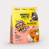Package of Animals Like Us RawMix50 Ocean Fish and Salmon Recipe freeze-dried raw dry dog food