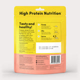 Back of package of Animals Like Us Ocean Fish Recipe dog topper or treats.